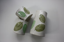 Load image into Gallery viewer, Sage Leaf Cups and Pitcher