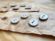 Load image into Gallery viewer, White Ceramic Buttons