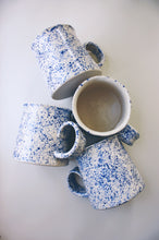 Load image into Gallery viewer, Blue Splatter Diner Mug