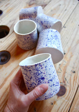 Load image into Gallery viewer, Blue Splatter Cup (small)