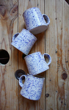 Load image into Gallery viewer, Blue Splatter Diner Mug