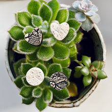 Load image into Gallery viewer, SALE! Lace Ceramic Studs