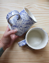 Load image into Gallery viewer, Blue Splatter Diner Mug
