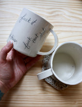 Load image into Gallery viewer, PRE-ORDER: Multiple F*cks (in cursive) Mug
