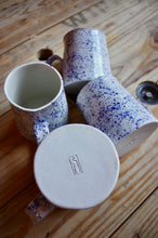 Load image into Gallery viewer, Blue Splatter Diner Mug
