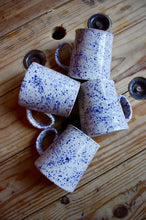 Load image into Gallery viewer, Blue Splatter Diner Mug

